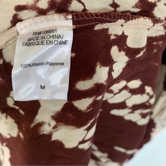 Young Fabulous & Broke Tie Dyed Faux Wrap Dress Size M - Picture 9 of 9